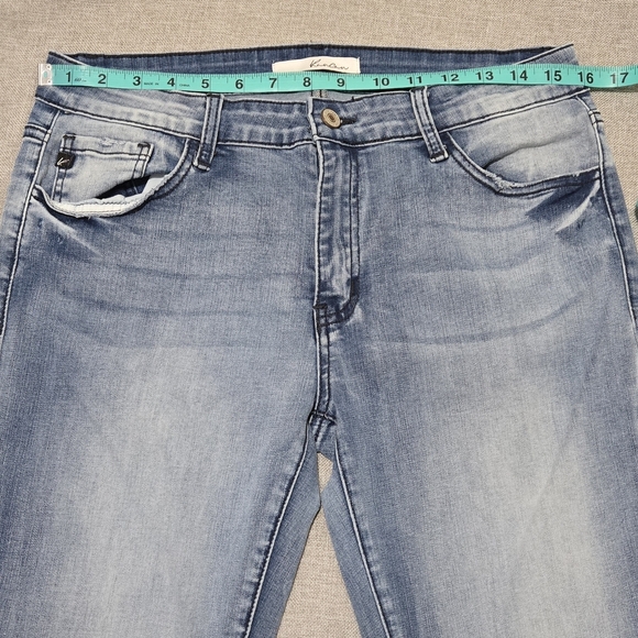 KanCan Jeans Light Blue Stretchy Skinny Jeans Distressed Faded Size W 13 / 30 - Picture 13 of 15